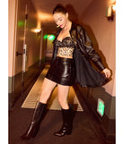 Elevated Affair Faux Leather Trench Coat, a trendy black addition to women's going-out outfits, is ideal for Christmas party outfits, chic NYE attire, or winter night-out looks that keep you on-trend!