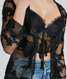 From The Garden Floral Embroidered Long Duster