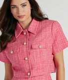 Fabulous By The Second Short Sleeve Tweed Jacket
