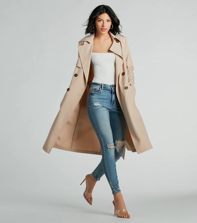 トレンチコート DRESS INSERT TRENCH COAT KIMBERLY - OVERSIZED FRAP FRONT TRENCH – HARUNOBUMURATA
