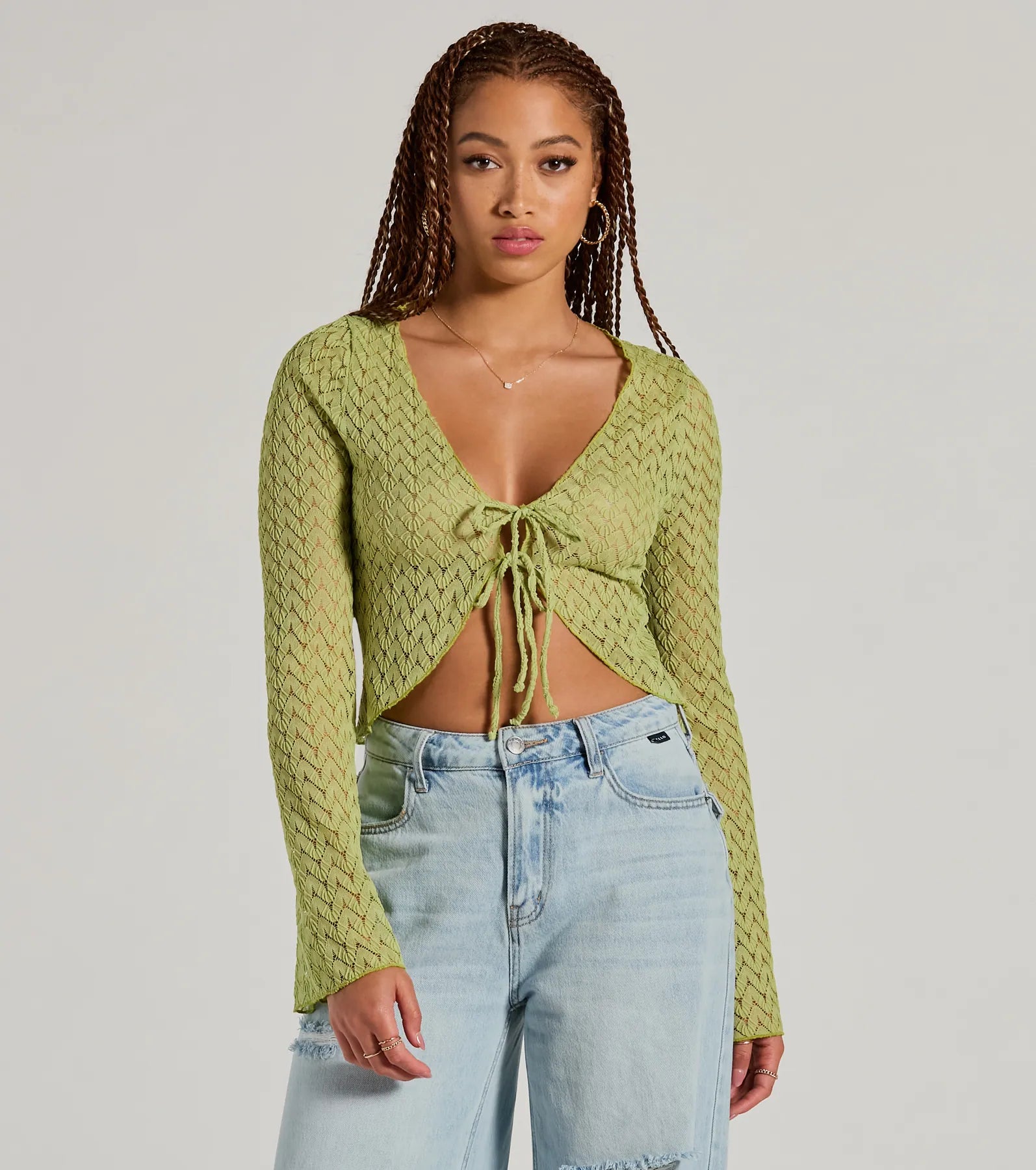 Tシャツ・カットソー DIAGONAL : 25SS / TIE CROP TOP (2COLORS) 06204-