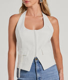 Your fall and winter outfits will be on-trend when you style the Elevated Impression Cargo Pocket Woven Vest to complete your best outfit of the day or add a layer of stylish warmth to your look!