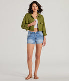 Your fall and winter outfits will be on-trend when you style the Effortless Personality Button Up Crop Linen Shacket to complete your best outfit of the day or add a layer of stylish warmth to your look!