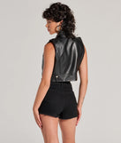 
Upgrade your style game for 2025 with the Hit Your Mark Faux Leather Moto Vest in black, perfect for any fashion-forward wardrobe.