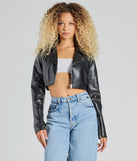 
Upgrade your style game for 2025 with the City Slicker Moto Crop Faux Leather Jacket in black, perfect for any fashion-forward wardrobe.