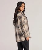 
Upgrade your style game for 2025 with the On-Point Plaid Faux Wool Shacket in gray, perfect for any fashion-forward wardrobe.