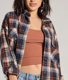 
Upgrade your style game for 2025 with the Basic Vibes Cropped Plaid Shacket in navy, perfect for any fashion-forward wardrobe.