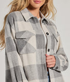 
Upgrade your style game for 2025 with the Cozy Season Plaid Button-Down Shacket in gray, perfect for any fashion-forward wardrobe.