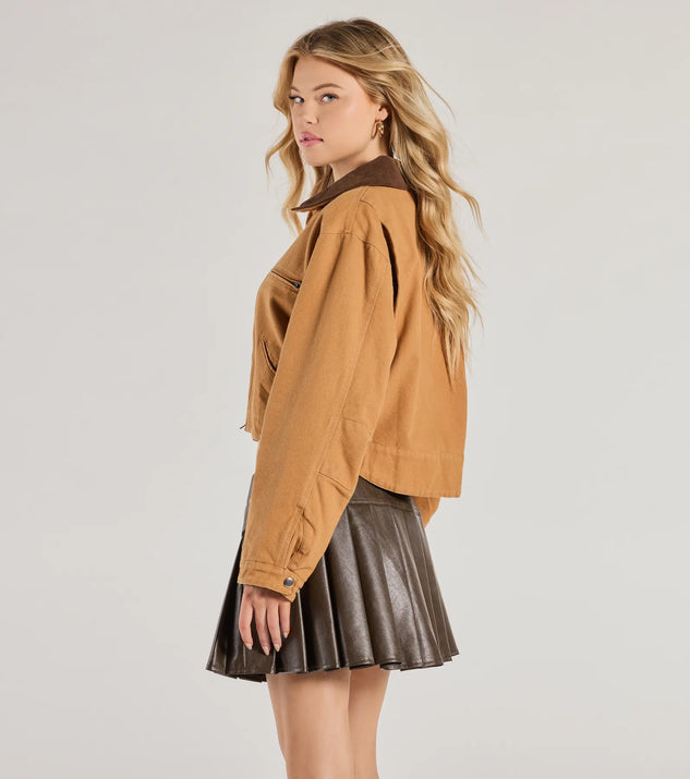 Iconic Textures Cropped Corduroy Jacket | Windsor