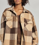 
Upgrade your style game for 2025 with the Plaid Passion Oversized Faux Wool Shacket in brown, perfect for any fashion-forward wardrobe.