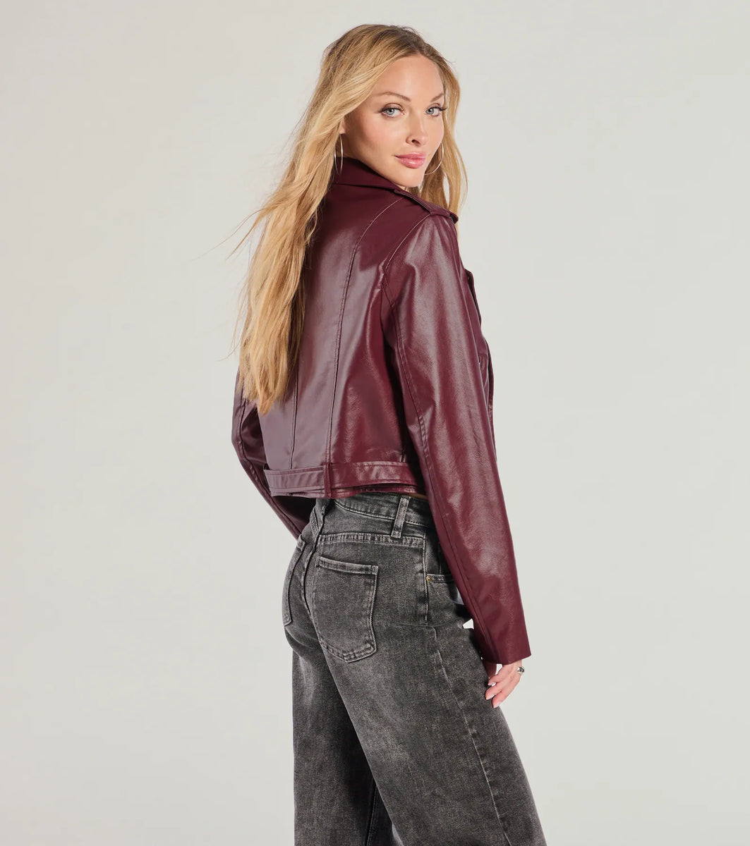 Ride With Me Faux Leather Moto Jacket & Windsor