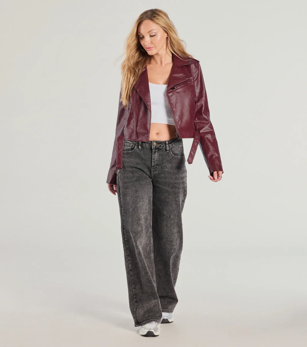 Ride With Me Faux Leather Moto Jacket & Windsor