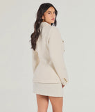 Stay on-trend this season with the Layer On The Style Tweed Button Blazer in ivory, a must-have for creating stylish and effortless spring outfits for women.