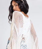 Stay on-trend this season with the Sun Seeker Sheer Crochet Kimono in natural, a must-have for creating stylish and effortless summer outfits for women.