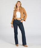Ready To Go Faux Suede Crop Jacket