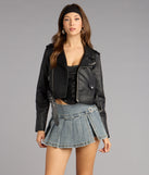 Biker Chic Crop Jacket