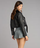 Biker Chic Crop Jacket