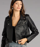 Biker Chic Crop Jacket