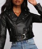 Celebrate in style with this stunning black going-out outfit essential, the Biker Chic Crop Jacket, featuring the latest statement-making details and a glamorous design perfect for any festive 2025 event.