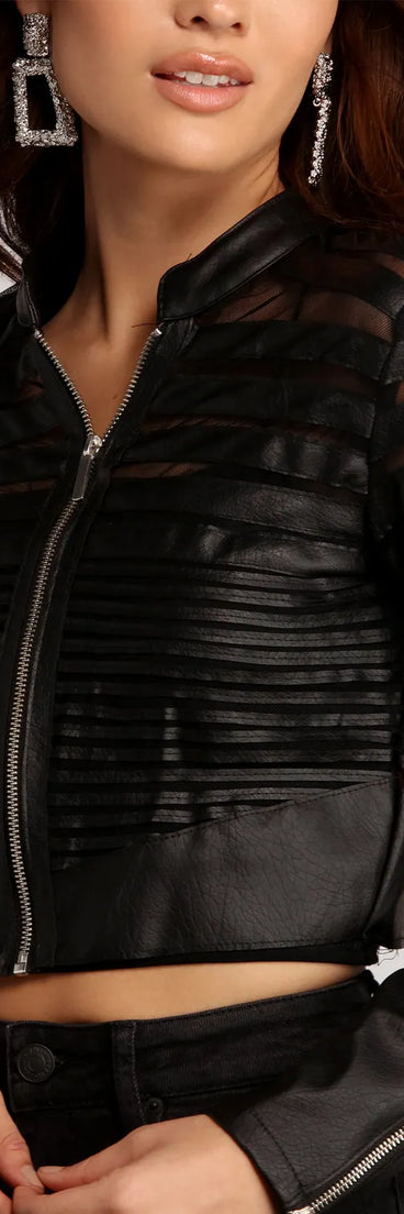 Rough Edge Cropped Jacket