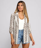 Snake Skin Mood Blazer