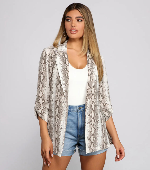 Snake Skin Mood Blazer