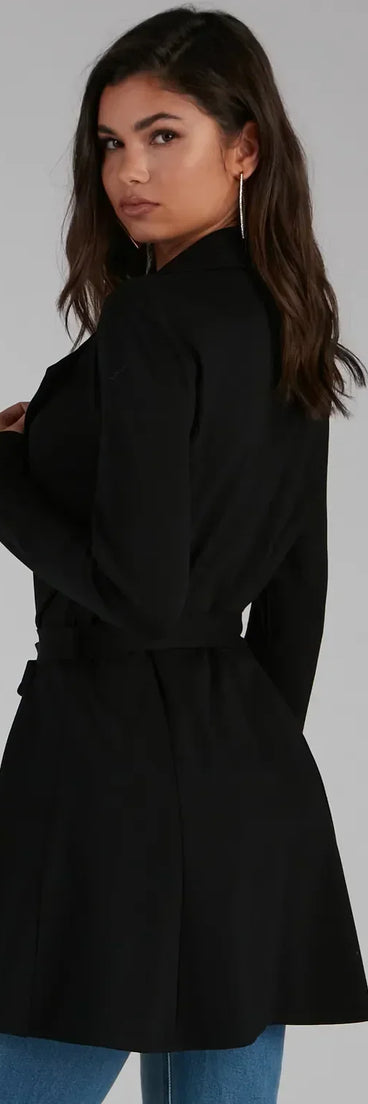 She's A Boss Trench Coat