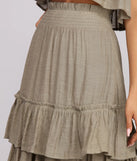 Boho Flow Tiered Maxi Skirt
