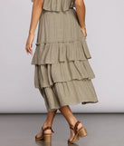 Boho Flow Tiered Maxi Skirt