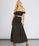 Darling Ditsy Floral Maxi Skirt