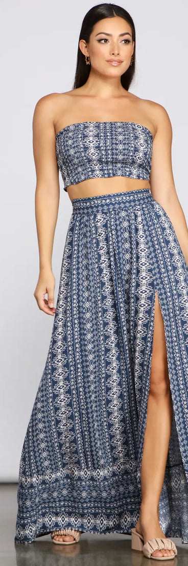 Bohemian Beat High Waist Maxi Skirt