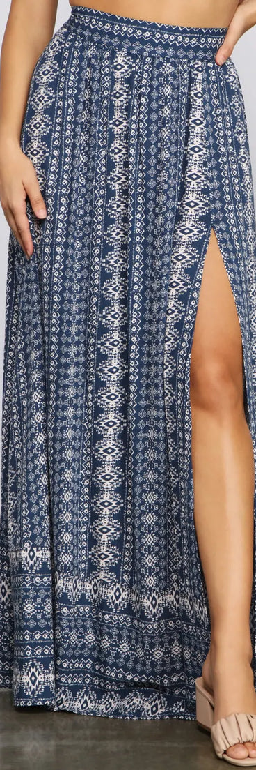 Bohemian Beat High Waist Maxi Skirt