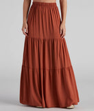 Let's Get Together Tiered Maxi Skirt