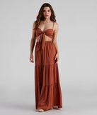 Let's Get Together Tiered Maxi Skirt