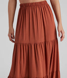 Let's Get Together Tiered Maxi Skirt