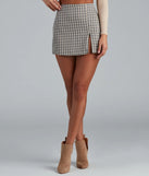 Pep It Up Plaid Mini Skirt