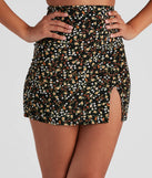 Spring It On Me Floral Mini Skirt