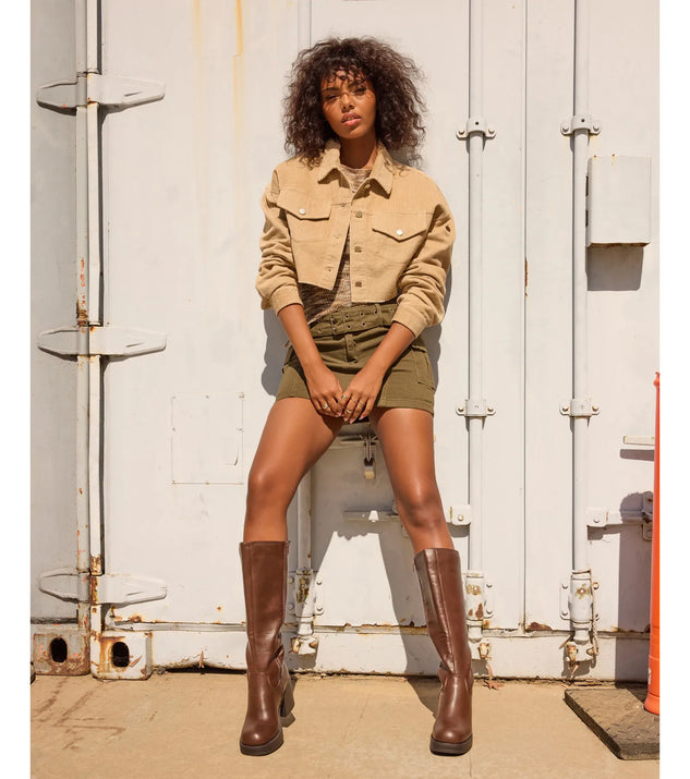 Top Of The Trends Belted Cargo Mini Skirt | Windsor