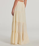 Romance For Two High Rise Slit Maxi Skirt