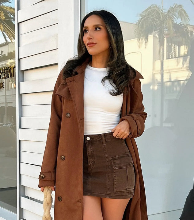 ANDMARY Holly mini skirt brown M ANDMARY Holly mini skirt brown M