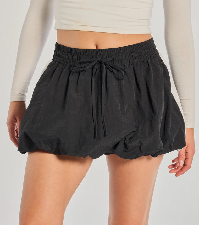 Sporty Spice High-Rise Striped Bubble Skirt | Windsor Sporty Spice High-Rise Striped Bubble Skirt | Windsor