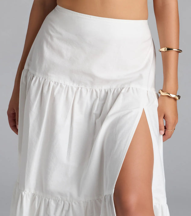 Breezy Babe High-Rise Slit Maxi Skirt | Windsor Breezy Babe High-Rise Slit Maxi Skirt | Windsor
