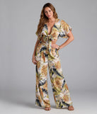 Complete your summer wardrobe with the Sunny Escape Tropical Print Palazzo Pants, trendy pants in multi-color made to mix, match, and stand out.