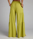 Stay polished and comfortable in the Take Me Away High-Rise Palazzo Pants, trendy chartreuse pants for women that transition from everyday looks to weekend slay.