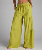 Stay polished and comfortable in the Take Me Away High-Rise Palazzo Pants, trendy chartreuse pants for women that transition from everyday looks to weekend slay.