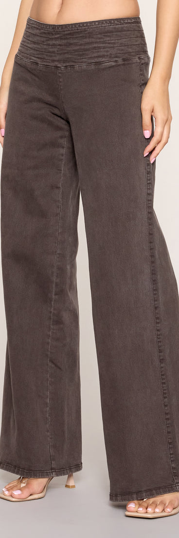 City Plans Wide-Leg Pants