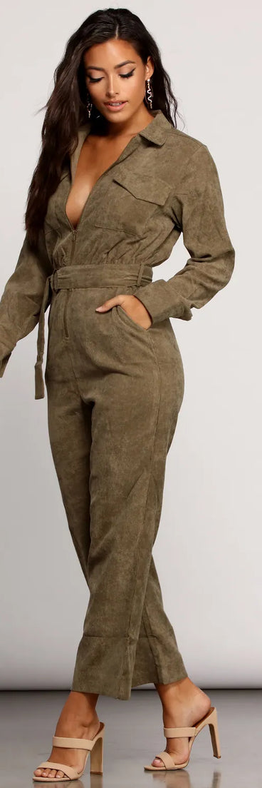 Chic Corduroy Babe Jumpsuit
