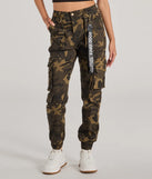 Trendy olive green cargo pants like the Major Cutie Cargo Joggers bring casual utility style to everyday and off-duty looks.