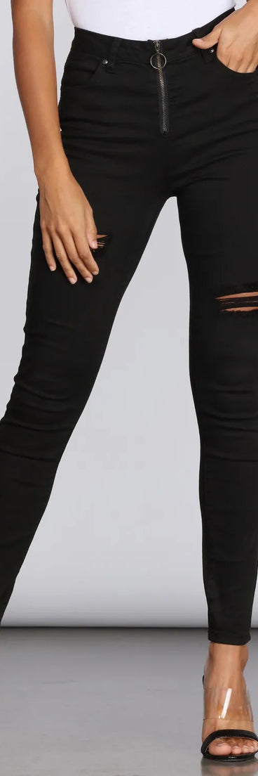 Zip It Skinny Jeans