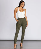 Babe in Skinny Cargo Pants